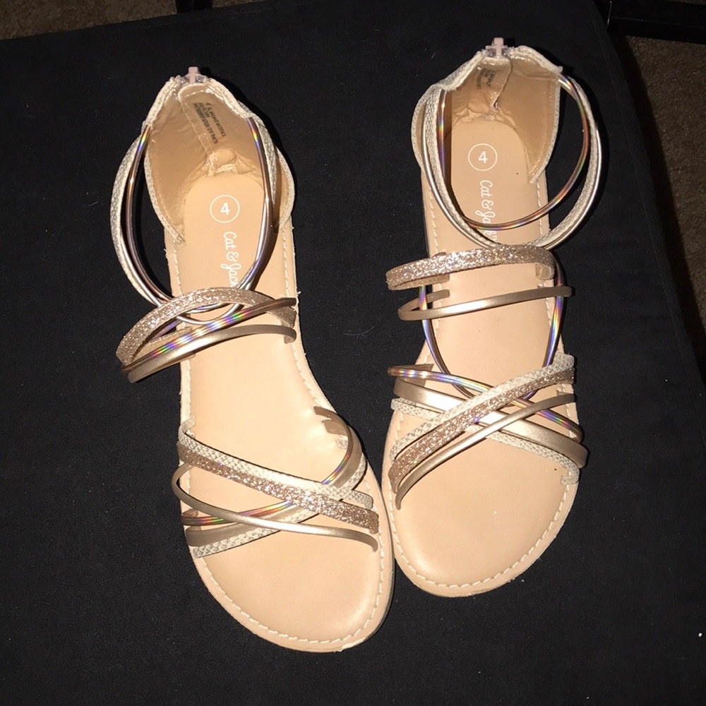 rose gold sandals